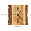 Horloges murales Style nordique horloge créative arbre Grain temps silencieux Non tic-tac pour chambre d'enfants salon dortoir décoration G2AB