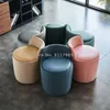 Clothing Storage Nordic Ins Designer Color Matching Shoe Changing Stool Backrest Chair Bedroom Dressing Living Room Sofa Stoo