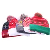 رأس السنة الجديدة LED KNOBENT HIRDACH HAT BEANIE LIGHT UP تضيء قبعة دافئة للأطفال للبالغين العام الجديد ديكور عيد الميلاد BBB15587