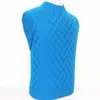 Maglioni da uomo Capra da uomo in cashmere scuro scozzese lavorato a maglia da uomo moda pullover maglione collo alto blu 3 colori S / 3XL da uomo