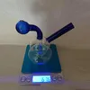 Hookahs Glass Oil Burner Water Bongs Glass 4 Styles Oil Burner Pipes Thick Colorful Small Bubbler Bong Mini Dab Rigs For Smoking