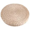 Pillow Natural Round Straw Pouf Tatami Futon Corn Bay Window Pad Yoga Steaming Hand-woven For Home Decoration