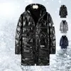 Hommes duvet hommes Parkas Couple Trench pardessus thermique hiver Parka hommes veste blanc canard Cargo chaud à capuche épais bouffant