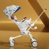Barnvagnar Lättviktsvagnar kan bäras på planet Baby hopfällbar sitta och ligga ner Vagn Bil Fyra hjul