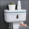 Tissueboxen servetten vaste kleur toiletbox punch- sterk lading-dragende slaapkamer keuken rolpapier hand rack2021 drop levering 2021 h dhxqi