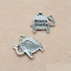 Charms Retro Alloy Pendant Slide Charms Two Sided Charm English Accessory Baby Elephant Bracelet Accessories Jewellery Ornaments 0 07 Dhghr