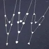 Ketens vlinder lange ketting roestvrij staal voor vrouwen trui ketting choker infinity cross hart hanger kettingen sieraden