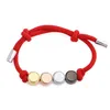 bracciale da uomo gioielli firmati coppia designer di lusso corda a mano braccialetto con perline design moda lettera 6 colori gioielli unisex lussuosi braccialetti con ciondoli