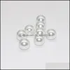 ABS 3-20mm ABSブラックカラー模倣真珠ビーズラウンドアクリルの宝石製造ネックレスブレスレットDIY WHOLESALE 2064 Q2 DROP DREMING DHR4R