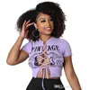 2023 Dameskleding Sexy Korte Mouw T-shirt Grafische T-shirts Vrouw T-shirts Nieuwe Zomer Hollow Out Crop Tops Dames tees Bandage Bedrukte Kleding