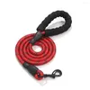 Dog Collars Leads Rope Leash Reflective Round Nylon Braided Traction Explosion-proof Comfortable