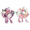 Eternal Angel Holding Bouquet Silk Flower Wedding Celebration Supplies Bridal238m