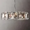 Żyrandole nowoczesne kryształowe oświetlenie LED okrągły metalowy metalowe światła wewnętrzne urządzenie do dekoracji sypialni lampy salonu lampy lampy