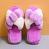 Women's and girls' winter slippers plush shoes cotton cute anti-skid warm children