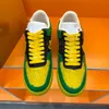 Shoes Designer top version pure handmade 2022ss Luden Ni three-way name green and yellow stitching men's and women's same casual sneakers