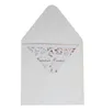 Geschenkpapier, 10 Stück, Braut und Bräutigam, lasergeschnittene Hochzeitseinladungskarte, Liebesherz, Gruß, Valentinstag