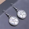 Retro Simple Handmade Jewelry Ear Cuff Football Jewelry Drop Earrings For Women Stud