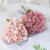 Flores decorativas simulação hidrangea feita à mão seca para a sala de estar de casamento RestUrante Decration