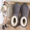 2024 Winter New New Tick Snow Boots 야외 패션 따뜻한 레저 면화 신발 공장 직접 판매