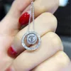 Lockets Charm Pendant Cz Stone Real Silver Color Party Wedding Chain Necalace For Women Bridal Jewelry Gift
