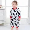 Herfst winter rompers baby warme kleren jongen meisje pure kleur romper baby flanel zachte fleece jumpsuit peuter ove 200