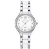 Mode dames waterdicht keramisch oppervlak mineraal diamant horloge