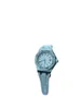 Luxe horloge voor heren Mechanische horloges Rubberen riem Dames Blauwe spiegel diamanten ring Zwitsers merk Sportpolshorloges