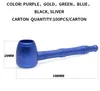 Latest Metal Alloy Smoking Pot Pipe 100mm Length Jamaica Tobacco Cigarette Hand Spoon Pipes Tool Accessories Oil Rigs 6 Colors