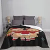 Blankets Happy Christmas Blanket Bedspread Bed Plaid Rug 135 Picnic Bedding And Covers