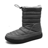 Bottes Bottes de neige Chaussures en coton pour hommes et femmes Épaissi hiver pour hommes imperméable à l'eau et au froid russe 220920
