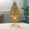 Candle Holders Nordic Style Electroplated Metal Iron Holder Home Decoration Aroma Candlelight Dinner Romantic Decorations