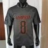 Louisville Fußballtrikot NCAA College Jack Plummer Lamar Jackson Jamari Thrash Kevin Coleman Isaac Guerendo Devin Neal Cam'Ron Kelly Unitas Bridgewater