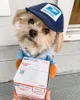 Dog Apparel Funny courier transformed into a dogs pet cat medium and large dog Halloween day decoration supplies clothing clothes