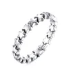 100% 925 Sterling Silber Einfache Retro Fünfzackigen Stern Ring Für Frauen Hochzeit Ringe Mode Engagement Schmuck Accessories2297