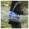 Canvas Bag Luxury Desiginer Bags Print Graffiti Handbag Mini Square Bag Fashion Large Capacity Shoulder Handbags Casual Wallet Female Messenger Wallets Color 2