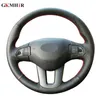 Volante ricamato a mano Coprivolante in ecopelle nera per Kia Sportage 3 20112014 Kia ceed 2010 J220808