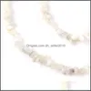 Подвесные ожерелья Bohemia colorf Beads гравийные бирюзовые ожерелья Choker Natural Stones Ожерелье для женщин модные украшения C3 Drop D DHPFQ