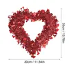 Guirlande décorative en forme de fleurs pour la saint-valentin, pendentif en forme de cœur pour fête d'amour, décoration murale suspendue pour la maison