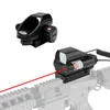 Jakt Optics 1x22x33 Red Dot Scope Compact Reflex Sight With Integrated Red Laser 4 Type Reticle Holographic Riflescope Fit 20mm Rails