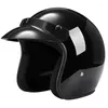 Motorcykelhjälmar Hjälm Jet Vintage Open Face /4 Half Casco Moto Capacete Motoqueiro 2022 Pilot Men Women