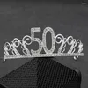 Fournitures festives 18e anniversaire princesse couronne bandeau cristal mariage bandeau cheveux chapeaux décor fête