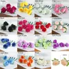 Dekorativa blommor 20/50st DIY Craft Floral Real Touch Vacker bröllopsdekoration Artificial Rose Fake Bouquet Flower Heads