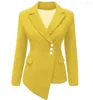 Costumes pour femmes dames costume Blazer femmes grandes tailles noir blanc rouge violet travail bureau Blazers mince veste vêtements d'extérieur solide décontracté