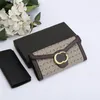 Vintage Metal Buckle Designer Wallets Floding Card Holder Purses Leather Wallets Short Long Money Clip