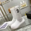 Zapatos de diseñador Botas Marca Calcetines de moda Zapatos Negro Plataforma de punta redonda Zapatos casuales Invierno Blanco Todo-fósforo Botas cálidas con tamaño de caja 35-40