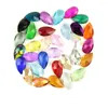 Chandelier Crystal 30pcs/lot Mixed Color 38mm Facted Pear Shape/angle Tear Drop Curtain Pendant For DIY