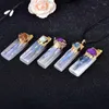Party Favor Natural Crystal Cluster Kyanite Plaster Pendant Rock Mineral Specimen Jewelry Reiki Healing Energy Stone Add Charm Gifts1PC