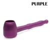 Latest Metal Alloy Smoking Pot Pipe 100mm Length Jamaica Tobacco Cigarette Hand Spoon Pipes Tool Accessories Oil Rigs 6 Colors