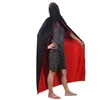 Party Supplies Medieval Halloween Cloak Death Cowl Cloth Wizard Witch Cape 80cm/150cm Robe for Christmas Robe Vampire Fancy Dress GWE14289
