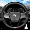 For Hyundai i10 i30 i20 Sonata Creta Accent Elantra Car Steering Wheel Cover Breathable Anti Slip Steering Covers Car Accessory J220808